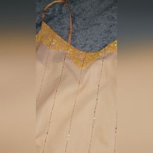 Lovely Maurices Peach Beaded & Sequin Top